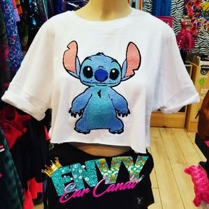 Lilo and stitch Stitch crop shirt